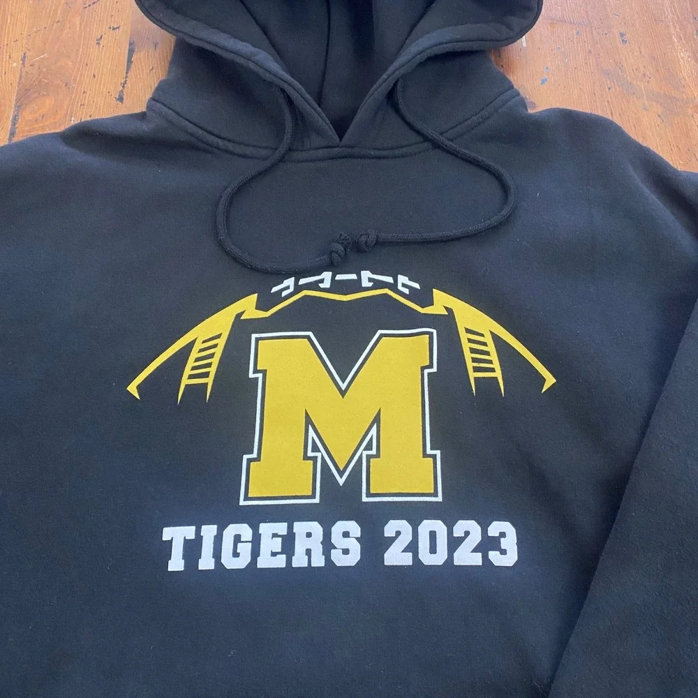 Pennant Sportswear‎ Black Tigers 2023 Football Hoodie Sweatshirt Mens L Missouri